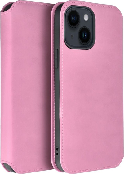 Këllëf-portofol Dual Pocket për Samsung Galaxy A54 5G, me 2 xhepa, lëkurë ekologjike, rozë