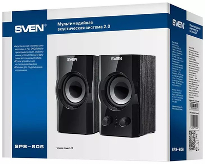 Altoparlantë Sven SPS-606, 6W, për kompjuter, të zinj