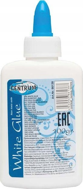 Ngjitës i bardhë PVA, 100g, për dru tekstil dhe letër