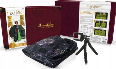 Mantel lodër Harry Potter Invisibility Cloak, efekt zhdukjeje, për foto edhe video, jeshile me të zezë