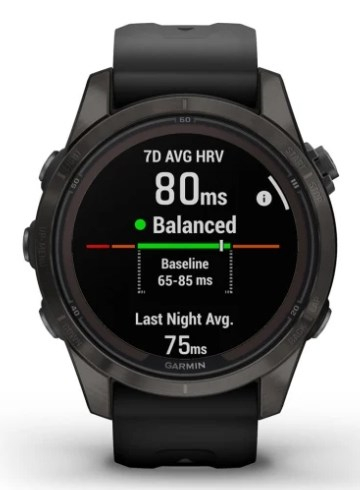 Ora smartwatch Garmin Fenix 7S Pro Sapphire Solar, 42mm, GPS, e zezë