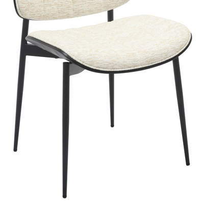 Karrige ngrënieje Conti 48,5x56x82,5Hcm (HM9983.02), zezë