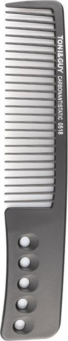 Krehër flokësh Toni&amp;Guy Carbon Comb, fibra karboni, rezistent deri 230°C, i zi