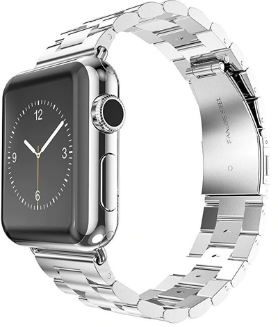 Rrip për orë të mençur 4wrist 42/44/45/49mm, i argjendë