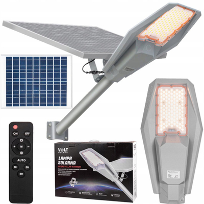 Lampë rrugore solare LED, 360W, panel 40W me sensor, gri