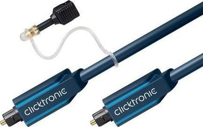 Set kabllo optike audio ClickTronic Opto, TOSLINK në TOSLINK, 50 cm, me fibra optike