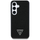 Futrollë Guess Grained Triangle Logo MagSafe për Samsung Galaxy S25, eko lëkurë, e zezë