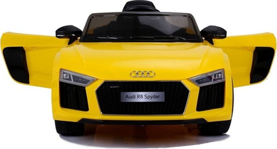 Makina me bateri Lean Cars Audi R8 JJ2198, me telekomandë, e verdhë