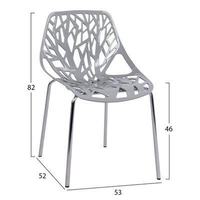 Karrige Elsa HM0023.10 53×52×82 cm, gri