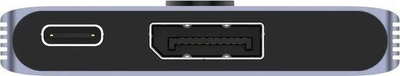 Përshtatës Unitek Bidirectional DP 1.4, 8K, 2 në 1, gri alumini