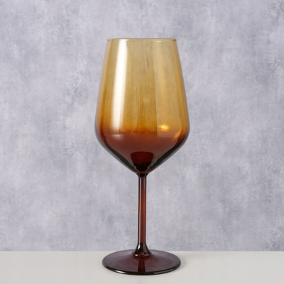 Kupë vere Boltze Home Mowine, xham, 22cm, portokalli