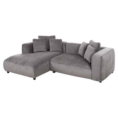 Divan këndor Grace HM3280.03L, 3 vende, kënd majtas, 252x160 cm, gri