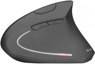 Mouse vertikal Trust Verto 22879, pa tela, 1600 dpi, gri