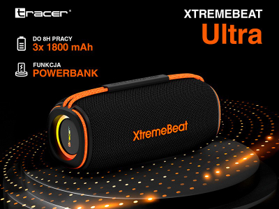 Безжичен блутут звучник Tracer XtremeBeat Ultra TWS, 25W, IPX6, црн