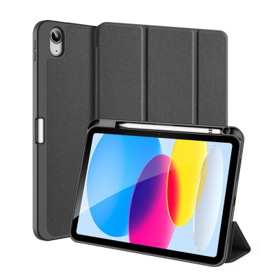 Mbulesë tableti Dux Ducis Domo për iPad 10.2, me mbajtëse stylus, blu e errët