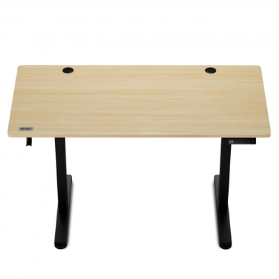 Електрична маса SENSE7 Nojo, 120cm x 60cm, црна/светло дрво