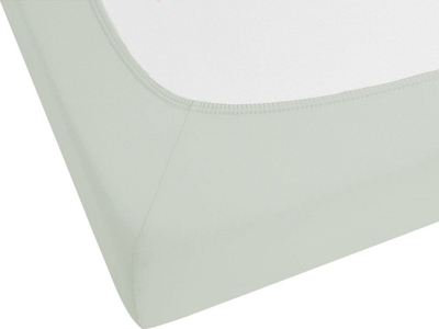 Çarçaf fitted JANBU Cotton, 160 x 200 cm, pambuk, jeshile e çelët