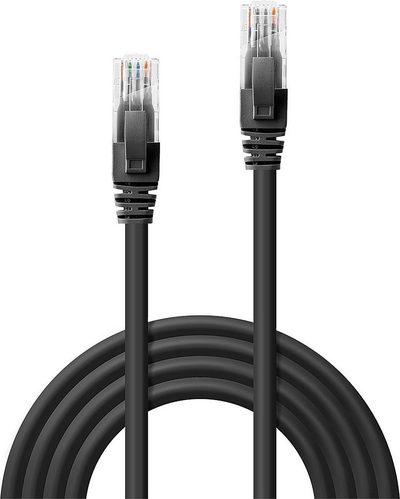 Kabllo rrjeti Lindy Patch Cable Cat6 U UTP, 10m, e zezë