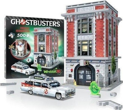 Puzzle 3D Wrebbit Ghostbusters Firehouse Headquarters, 500 copa, shumëngjyrësh