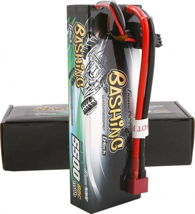 Bateri LiPo Gens Ace Bashing 2S, 7.4V 5500mAh, 60C, e zezë