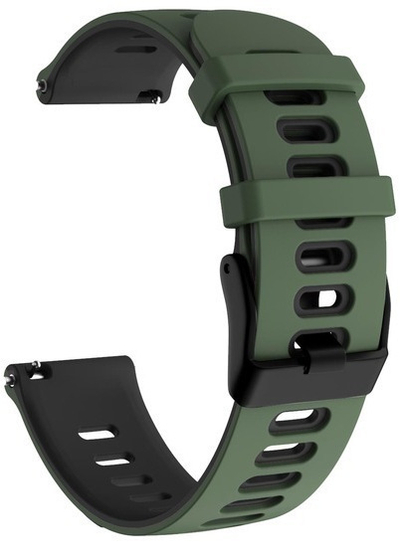 Силиконски ремен 4wrist за Garmin 20 мм, зелен