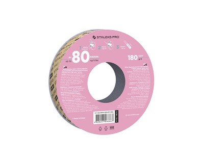 Shirit zmeril për limë të thonjëve STALEKS Expert 180 (White Disposable Abrasive Tape)