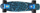 Skate Pennyboard Art Tiger Signa, PP, kushineta ABEC 7, blu me të zezë