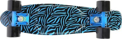 Skate Pennyboard Art Tiger Signa, PP, kushineta ABEC 7, blu me të zezë