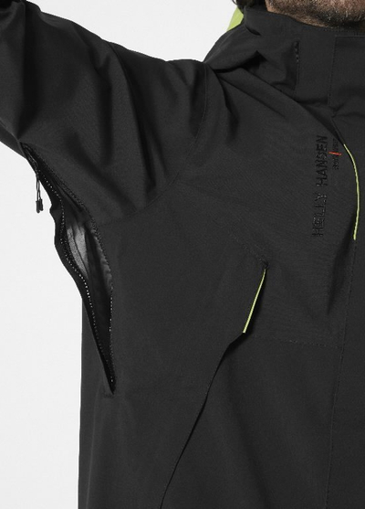 Xhaketë pune Helly Hansen Magni Evolution Shell, Helly Tech Professional, për burra, e zezë me të gjelbër