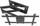 Mbajtëse muri për TV Maclean MC-985, VESA 600x400, 37-70", 45kg, e zezë