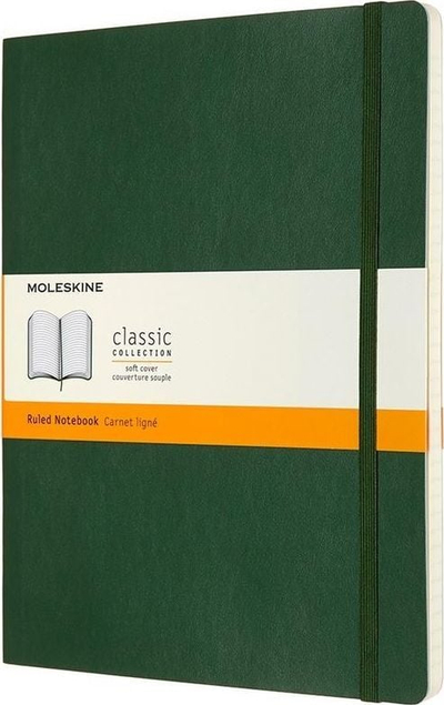 Fletore Moleskine Classic Ruled, A4 19 x 25 cm, 192 faqe, jeshile Myrtle