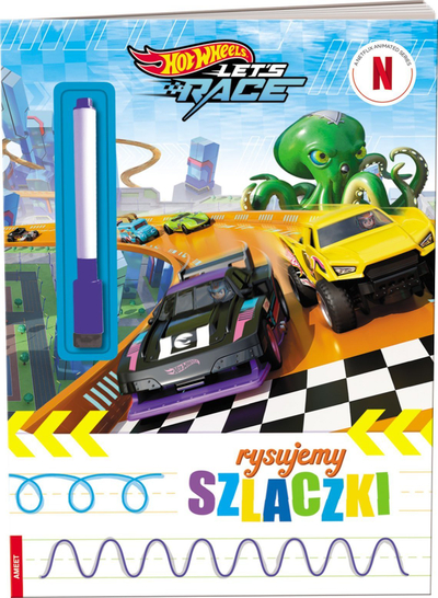 Libër aktiviteti Hot Wheels We Draw Patterns KSS-1601, faqe të fshirshme, me marker