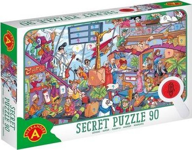 Puzzle vëzhgues Alexander Aeroport, 90 copa, me lupë, shumëngjyrësh