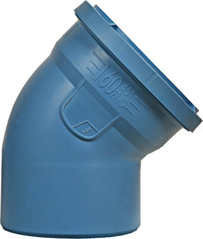Bërryl drenazhi Nicoll DBlue 75, 45°, polipropilen, blu