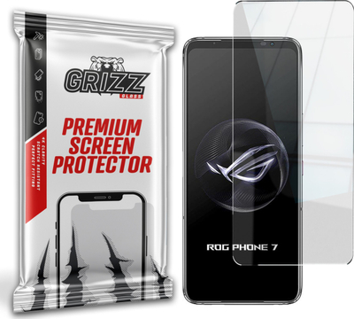 Xham hibrid mbrojtës GrizzGlass HybridGlass për Asus ROG Phone 7 Ultimate, oleofobik, shumë i kthjellët