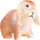 Figurë lodër lepur Bunny ZA3383, 4.5cm, plastik, shumëngjyrësh