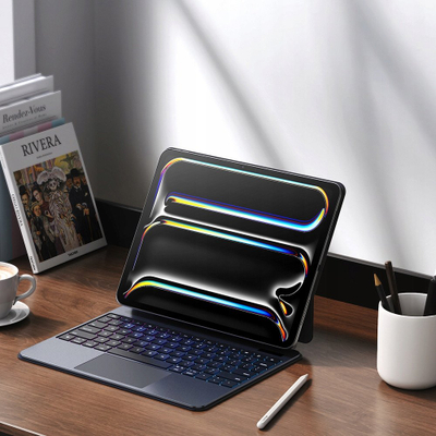 Kapak me tastierë Dux Ducis MK Series për Apple iPad Pro 13" 2024, Bluetooth, folio, i zi