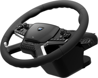 Set timoni lojërash HORI Truck Control System, force feedback, për PC, i zi