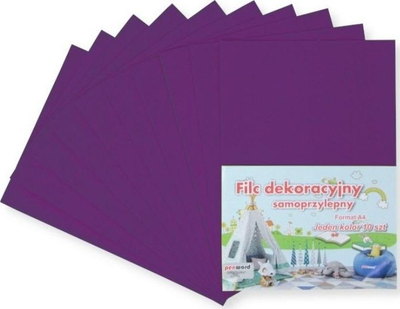 Letër filci vetëngjitëse Penword A4, 20x30cm, set me 10 copë, vjollcë