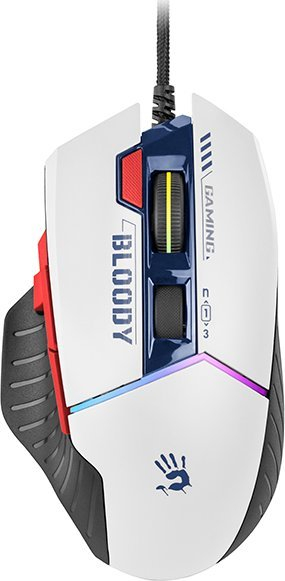 Maus gaming A4Tech Bloody W95Max, 12 000 CPI, RGB, blu
