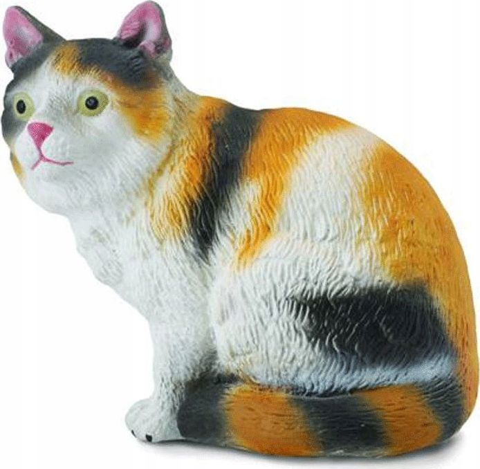 Figurë lodër Collecta Domestic Cat Sitting Colored, madhësia S, shumëngjyrëshe