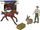 Set figurina ferma Lean Toys Farm Farmer, fermer, kalë, lepur, plastikë, shumëngjyrësh