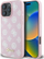 Mbrojtëse telefoni Guess Peony Script MagSafe, për iPhone 16 Pro 6.3", hardcase, rozë