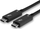 Kabllo Lindy Thunderbolt 4, 2m, 40Gbps, e zezë