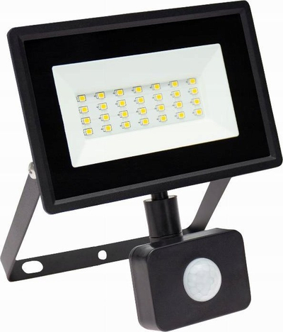 Reflektor LED Spectrum Noctis Lux 3, 20W, sensor lëvizjeje, dritë e bardhë neutrale, i zi