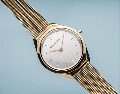 Orë dore për femra Bering Ultra Slim 17031-334, e artë