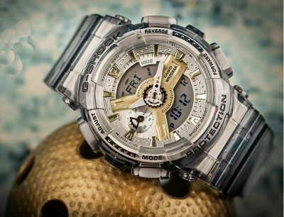 Orë për femra Casio G-Shock Quartz hCA3933, transparente