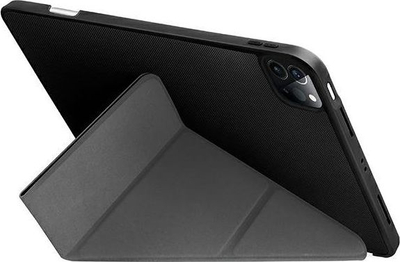 Mbrojtëse për tablet Uniq Transforma për iPad Pro 12.9 2021, me stand, me shtresë antimikrobiale, e zezë