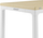 Tavolinë SENSE7 MANMA, 160cm x 80cm, e bardhë/ druri