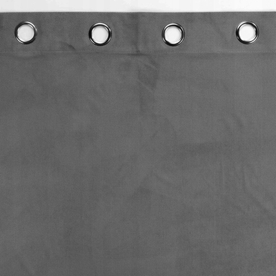 Perde me unaza Douceur d'intérieur Velour Grey, 140x260 cm, poliester, gri e zbehtë